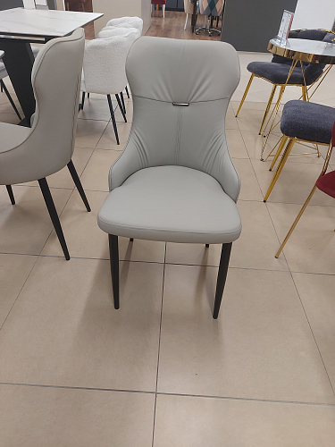 Стул на металлокаркасе Neli gray / black из шоурума 3